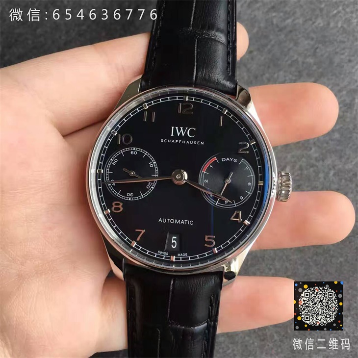 【ZF厂顶级复刻】万国（IWC）葡萄牙系列葡七黑面IW500703一比一男士精仿手表