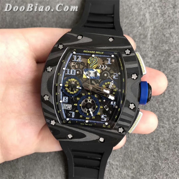 【KV厂力作】理查德米勒RM 011蓝丁碳纤维壳一比一复刻手表