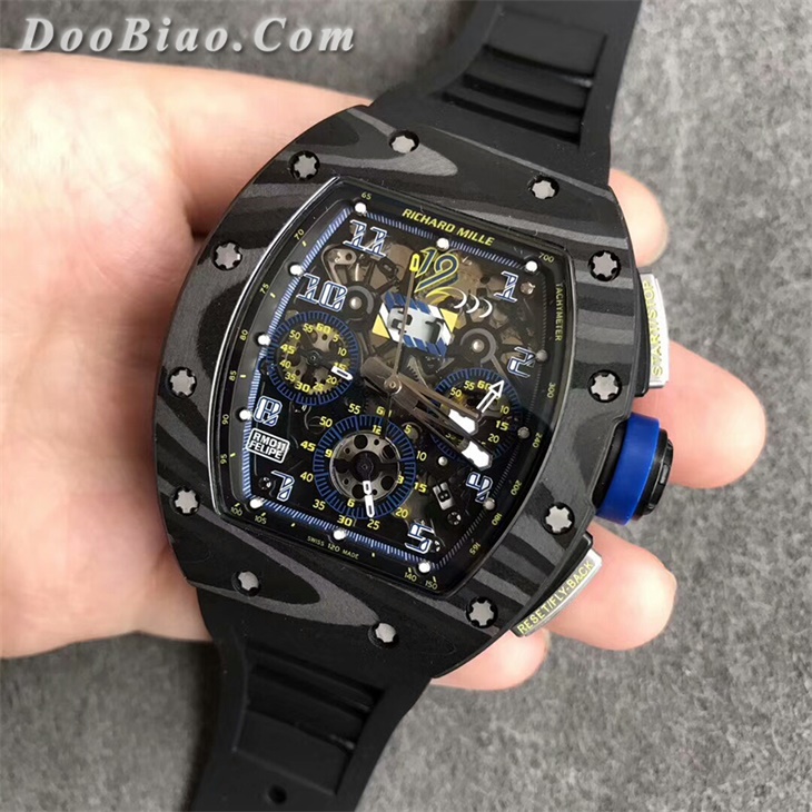 【KV厂力作】理查德米勒RM 011蓝丁碳纤维壳一比一复刻手表