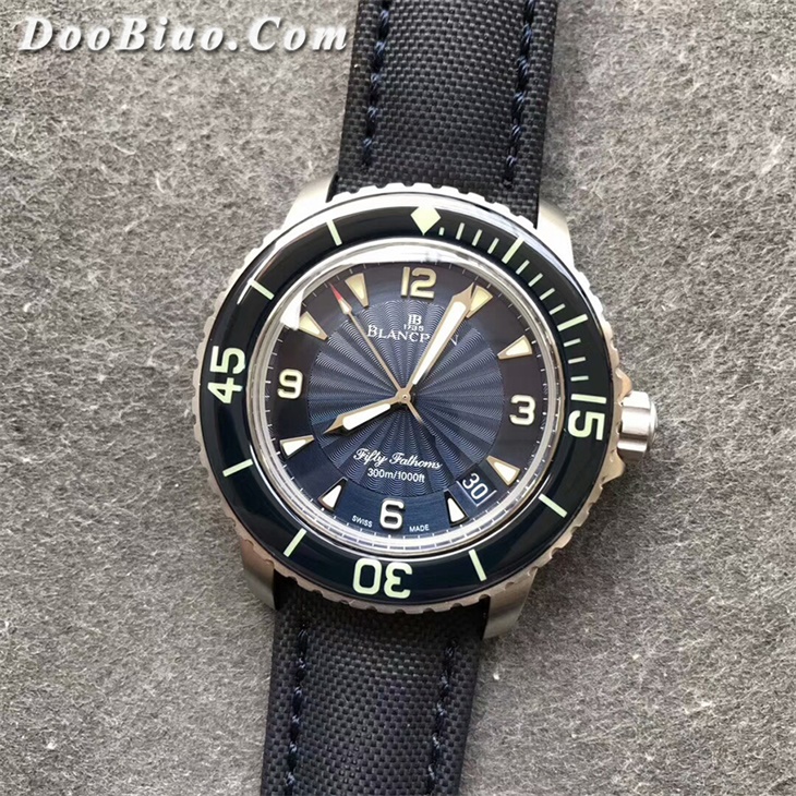 【ZF厂顶级复刻】宝珀（Blancpain）50噚蓝面一比一复刻手表