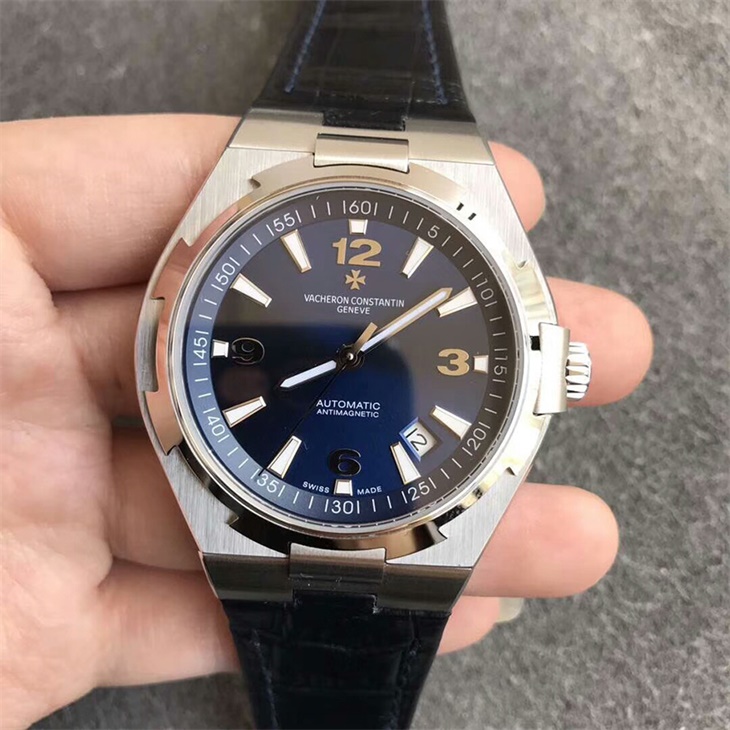 【8F廠】江詩丹頓VC縱橫四海系列藍面皮帶一比一精仿手表